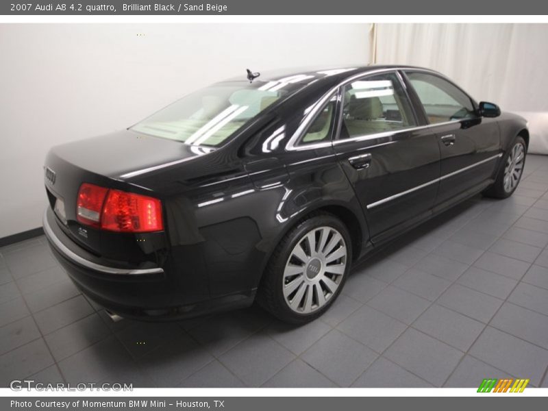 Brilliant Black / Sand Beige 2007 Audi A8 4.2 quattro