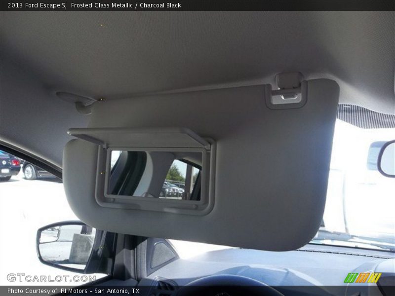 Frosted Glass Metallic / Charcoal Black 2013 Ford Escape S