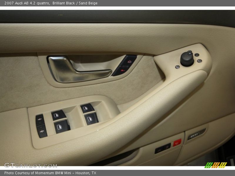 Brilliant Black / Sand Beige 2007 Audi A8 4.2 quattro
