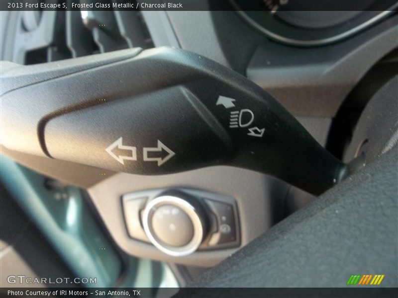 Frosted Glass Metallic / Charcoal Black 2013 Ford Escape S