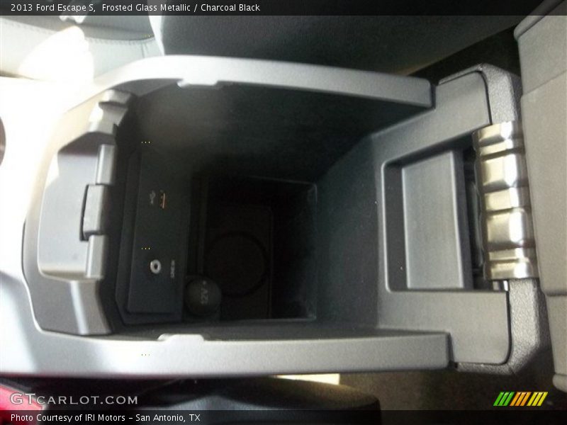 Frosted Glass Metallic / Charcoal Black 2013 Ford Escape S