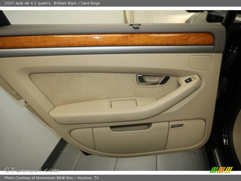 Brilliant Black / Sand Beige 2007 Audi A8 4.2 quattro