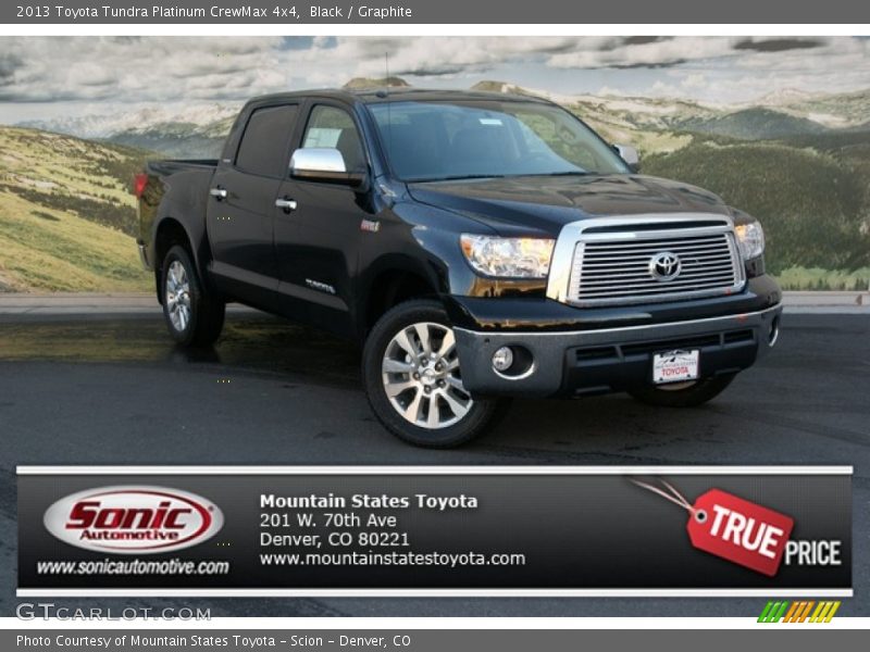 Black / Graphite 2013 Toyota Tundra Platinum CrewMax 4x4
