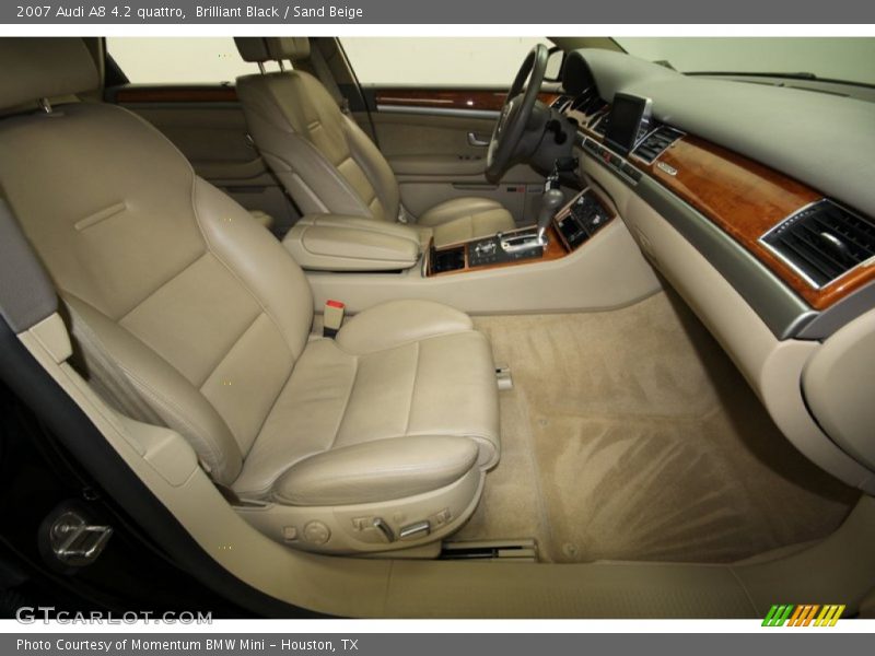 Brilliant Black / Sand Beige 2007 Audi A8 4.2 quattro