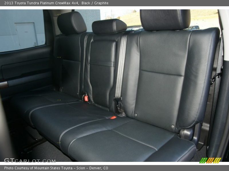 Rear Seat of 2013 Tundra Platinum CrewMax 4x4