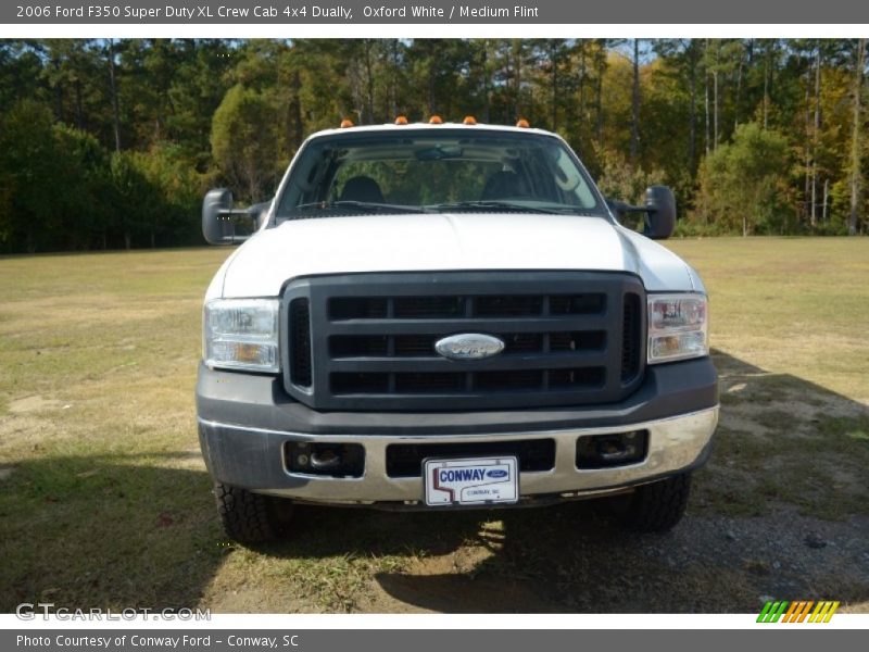 Oxford White / Medium Flint 2006 Ford F350 Super Duty XL Crew Cab 4x4 Dually