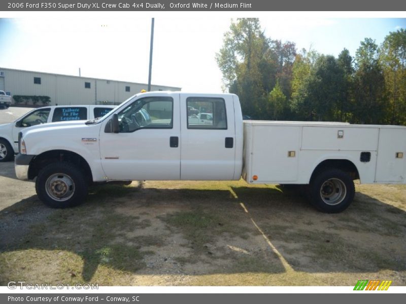 Oxford White / Medium Flint 2006 Ford F350 Super Duty XL Crew Cab 4x4 Dually