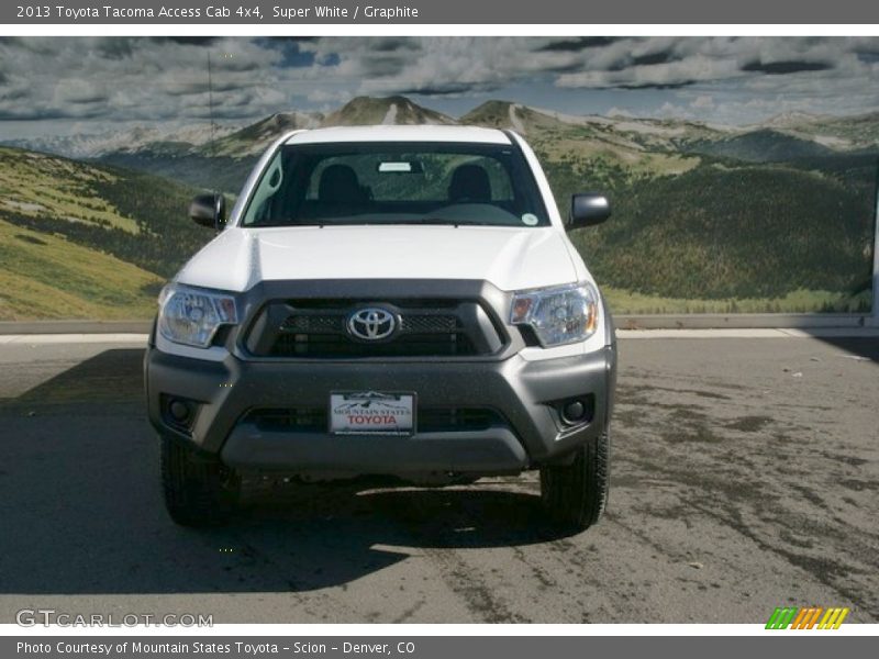 Super White / Graphite 2013 Toyota Tacoma Access Cab 4x4