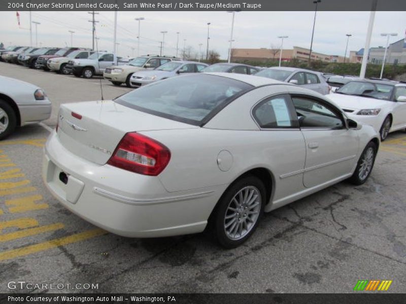 Satin White Pearl / Dark Taupe/Medium Taupe 2004 Chrysler Sebring Limited Coupe