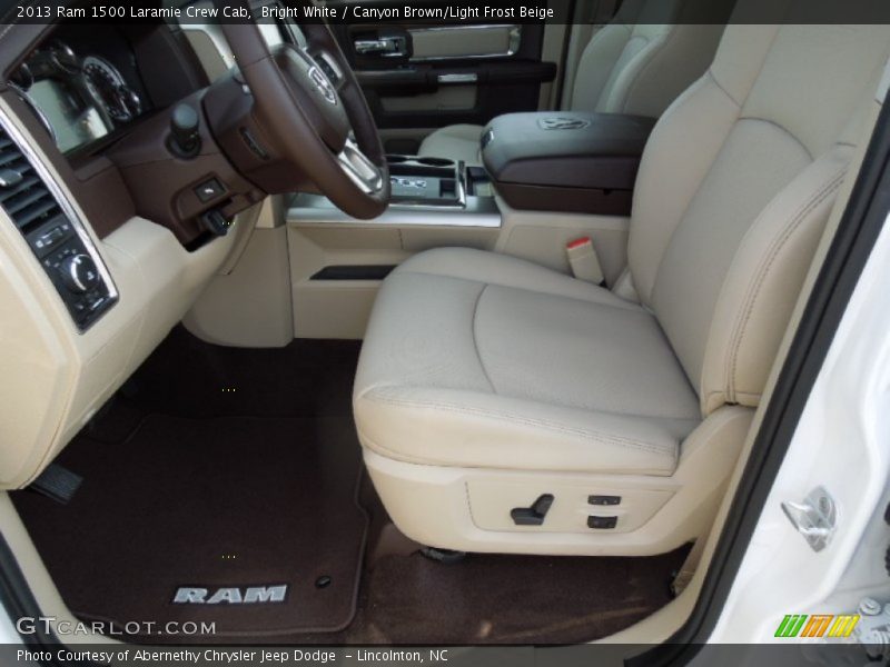  2013 1500 Laramie Crew Cab Canyon Brown/Light Frost Beige Interior
