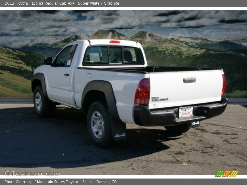 Super White / Graphite 2013 Toyota Tacoma Regular Cab 4x4