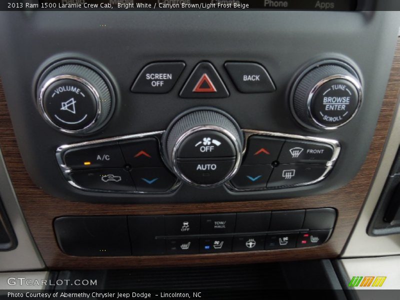 Controls of 2013 1500 Laramie Crew Cab