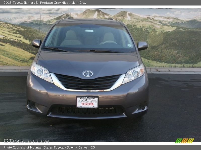 Predawn Gray Mica / Light Gray 2013 Toyota Sienna LE