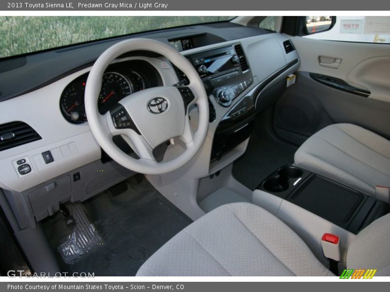 Predawn Gray Mica / Light Gray 2013 Toyota Sienna LE