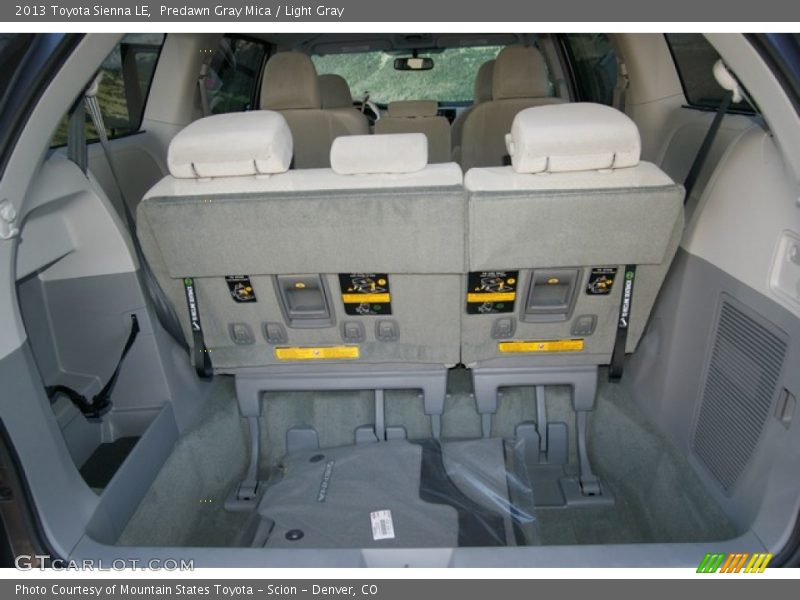 Predawn Gray Mica / Light Gray 2013 Toyota Sienna LE