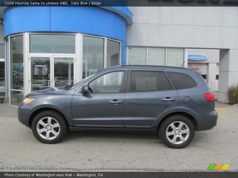 Slate Blue / Beige 2008 Hyundai Santa Fe Limited 4WD