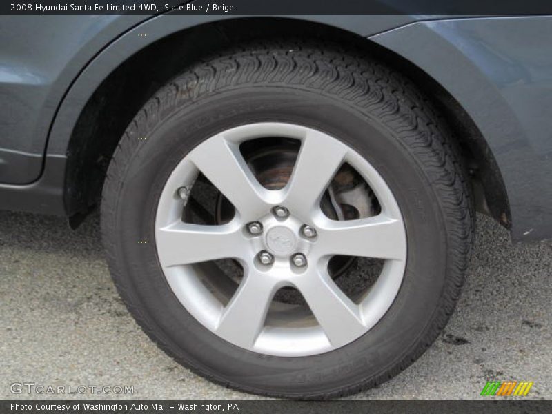 Slate Blue / Beige 2008 Hyundai Santa Fe Limited 4WD