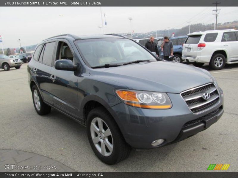 Slate Blue / Beige 2008 Hyundai Santa Fe Limited 4WD