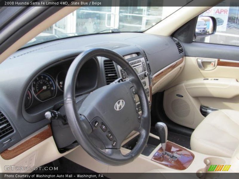 Slate Blue / Beige 2008 Hyundai Santa Fe Limited 4WD