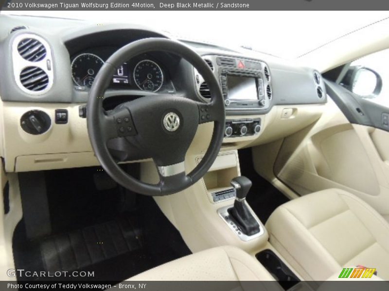 Deep Black Metallic / Sandstone 2010 Volkswagen Tiguan Wolfsburg Edition 4Motion
