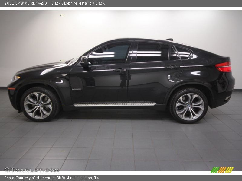 Black Sapphire Metallic / Black 2011 BMW X6 xDrive50i