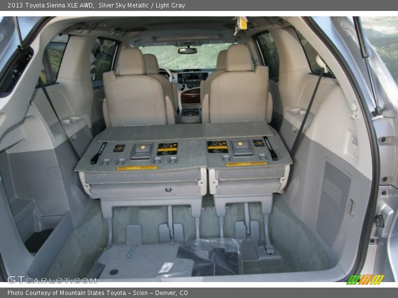 Silver Sky Metallic / Light Gray 2013 Toyota Sienna XLE AWD