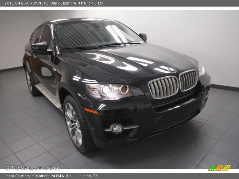 Black Sapphire Metallic / Black 2011 BMW X6 xDrive50i