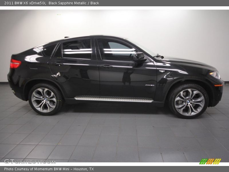 Black Sapphire Metallic / Black 2011 BMW X6 xDrive50i