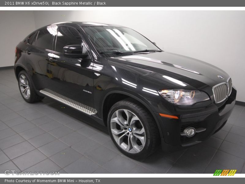 Black Sapphire Metallic / Black 2011 BMW X6 xDrive50i