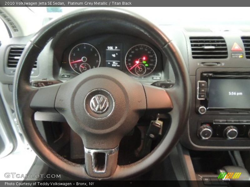 Platinum Grey Metallic / Titan Black 2010 Volkswagen Jetta SE Sedan