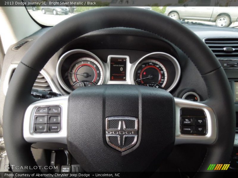 Bright Silver Metallic / Black 2013 Dodge Journey SE