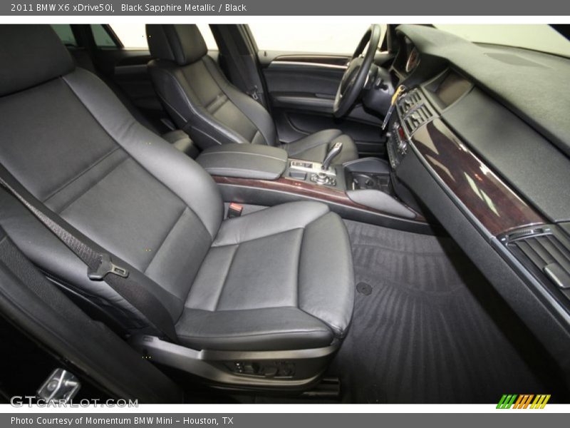 Black Sapphire Metallic / Black 2011 BMW X6 xDrive50i
