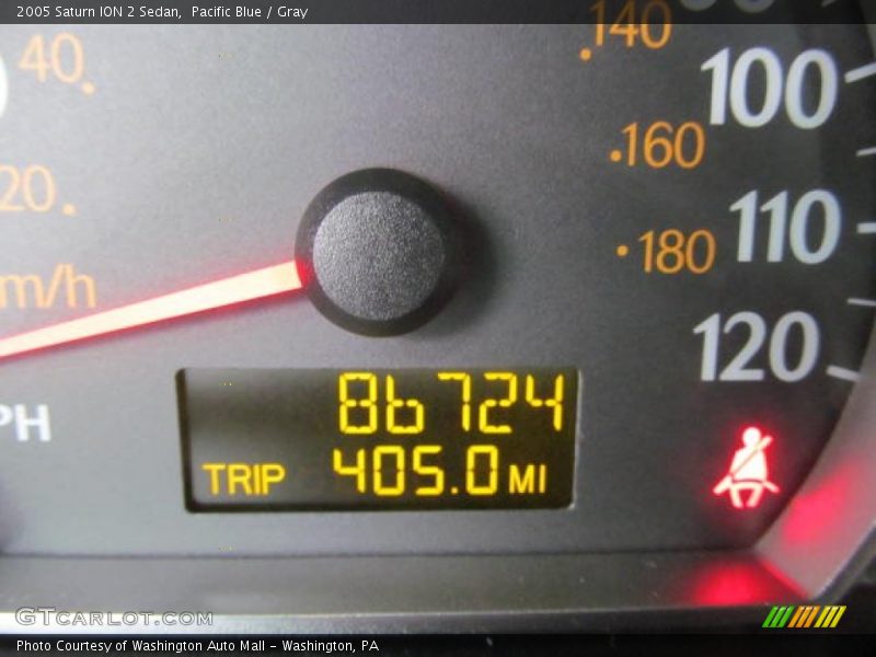 Pacific Blue / Gray 2005 Saturn ION 2 Sedan