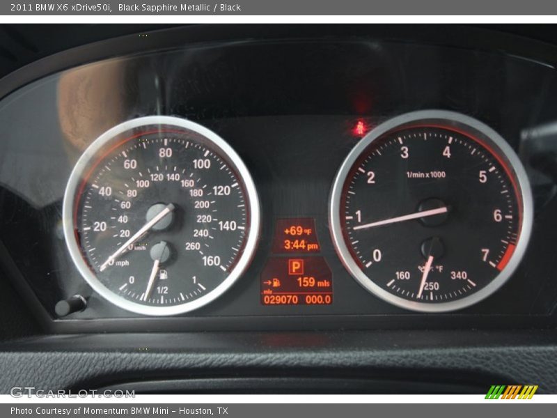 Black Sapphire Metallic / Black 2011 BMW X6 xDrive50i