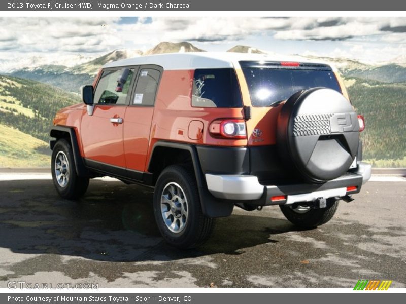 Magma Orange / Dark Charcoal 2013 Toyota FJ Cruiser 4WD
