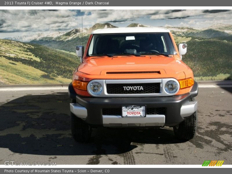 Magma Orange / Dark Charcoal 2013 Toyota FJ Cruiser 4WD