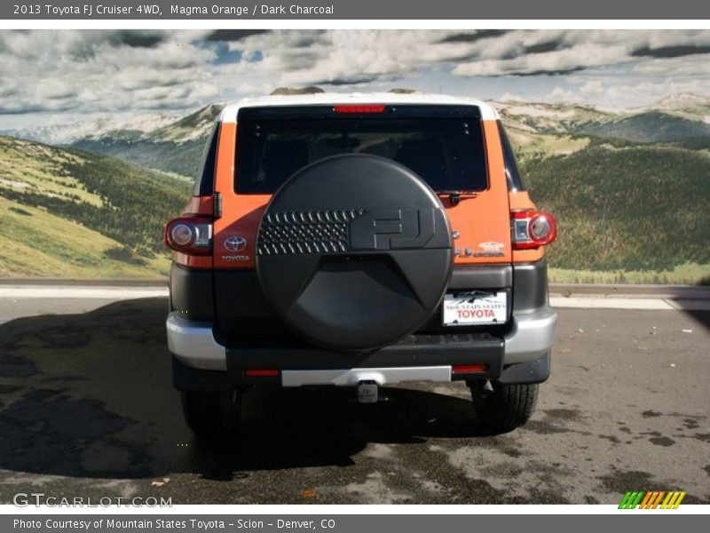 Magma Orange / Dark Charcoal 2013 Toyota FJ Cruiser 4WD
