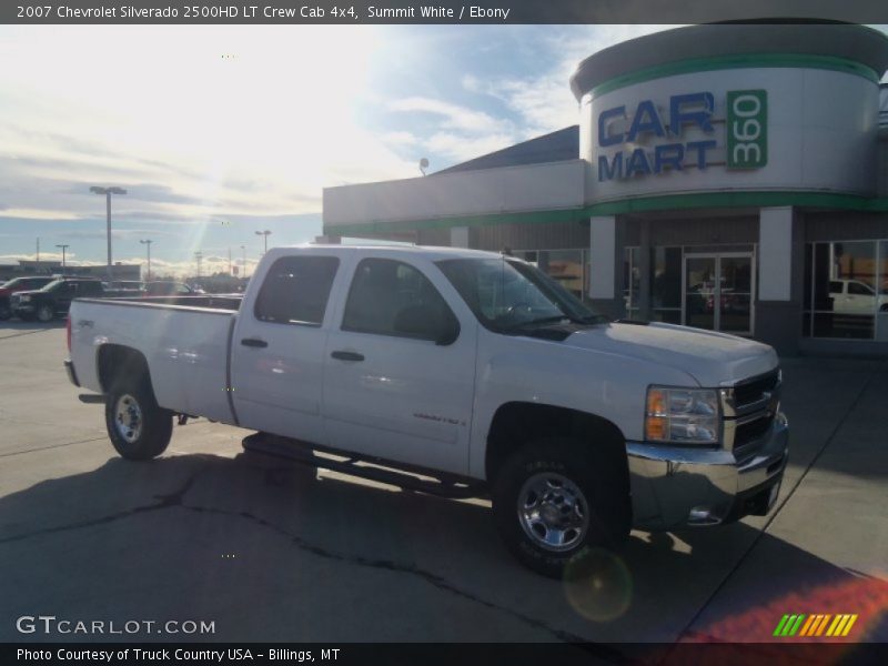 Summit White / Ebony 2007 Chevrolet Silverado 2500HD LT Crew Cab 4x4