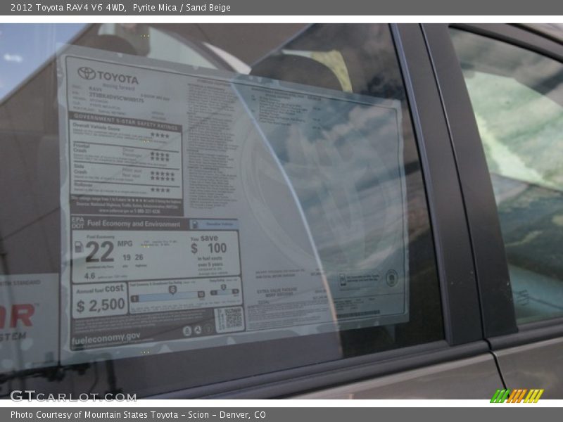 Pyrite Mica / Sand Beige 2012 Toyota RAV4 V6 4WD