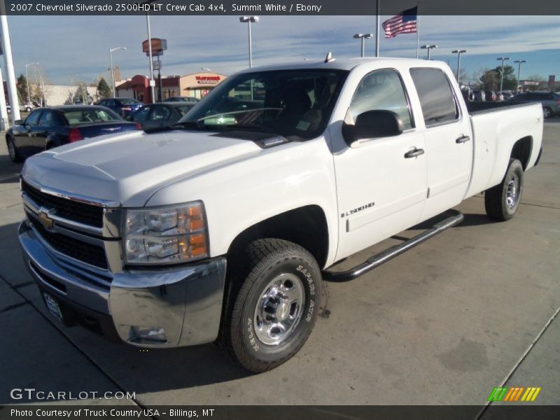 Summit White / Ebony 2007 Chevrolet Silverado 2500HD LT Crew Cab 4x4