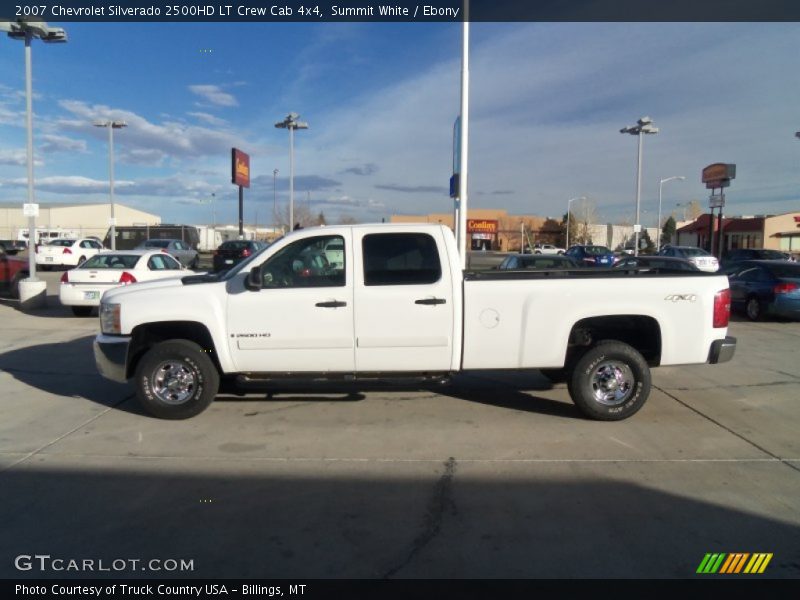 Summit White / Ebony 2007 Chevrolet Silverado 2500HD LT Crew Cab 4x4