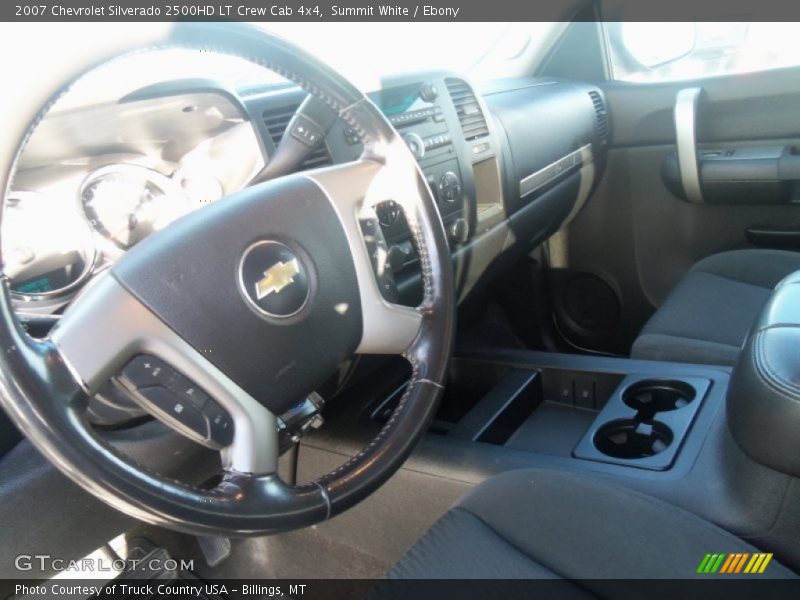 Summit White / Ebony 2007 Chevrolet Silverado 2500HD LT Crew Cab 4x4