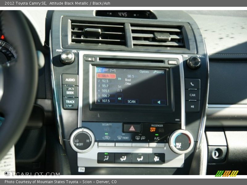 Attitude Black Metallic / Black/Ash 2012 Toyota Camry SE
