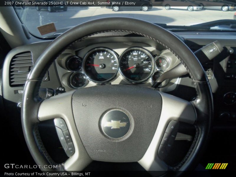 Summit White / Ebony 2007 Chevrolet Silverado 2500HD LT Crew Cab 4x4