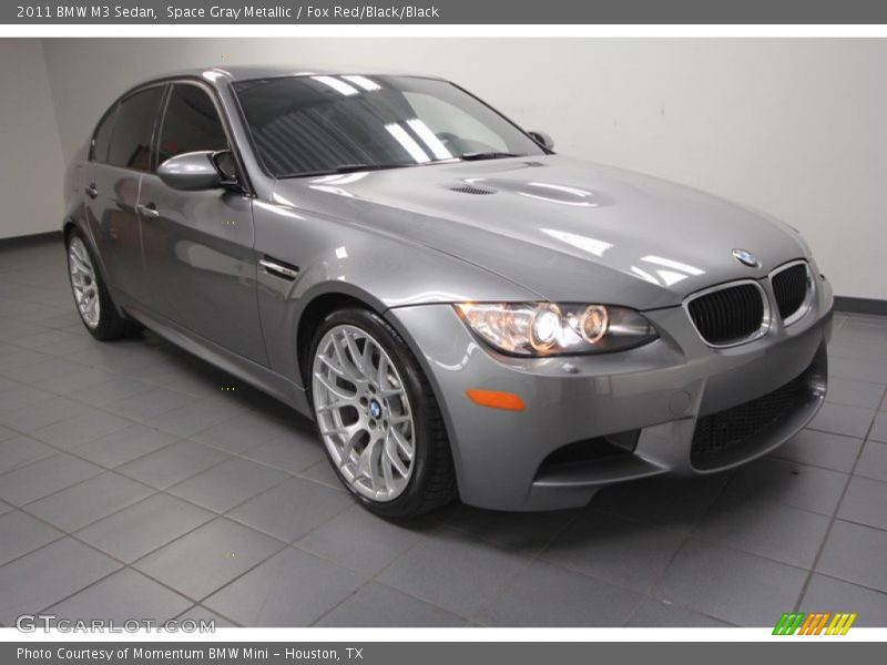 Space Gray Metallic / Fox Red/Black/Black 2011 BMW M3 Sedan