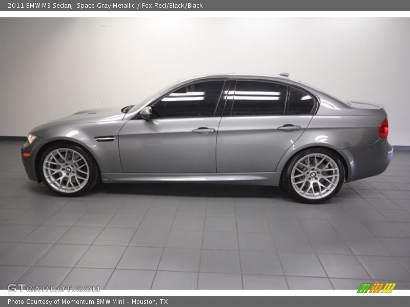 Space Gray Metallic / Fox Red/Black/Black 2011 BMW M3 Sedan