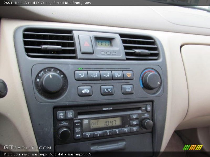 Controls of 2001 Accord LX Coupe