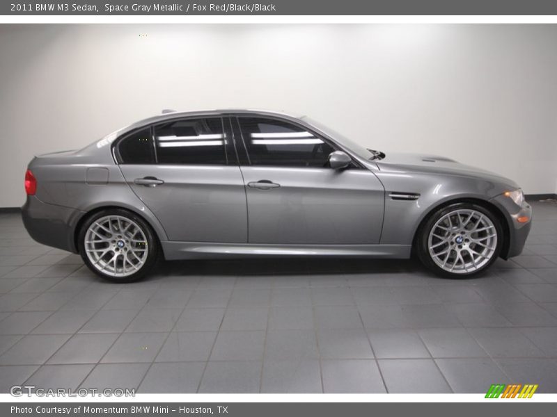 Space Gray Metallic / Fox Red/Black/Black 2011 BMW M3 Sedan