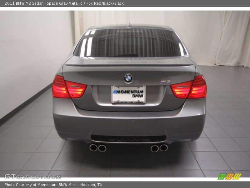 Space Gray Metallic / Fox Red/Black/Black 2011 BMW M3 Sedan