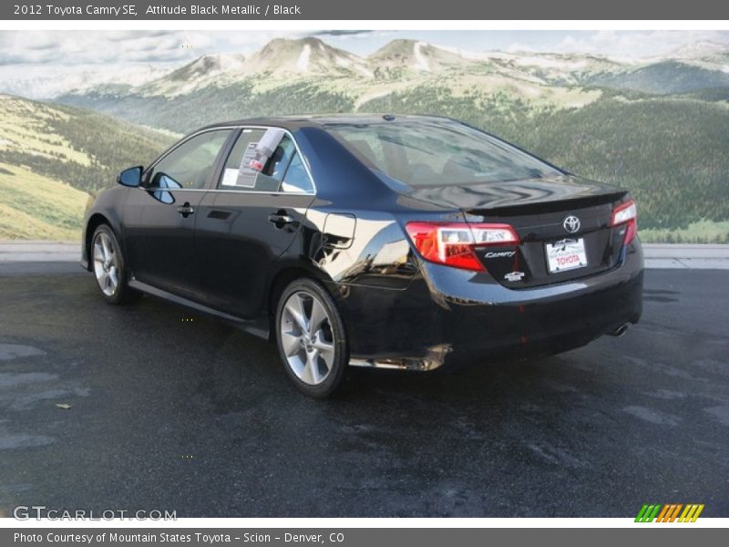 Attitude Black Metallic / Black 2012 Toyota Camry SE